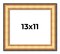 Photo Size Traditional Gold Picture Frame - UV Acrylic, Foam Board Backing, Hanging Hardware